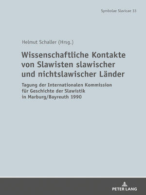 cover image of Wissenschaftliche Kontakte von Slawisten slawischer und nichtslawischer Laender